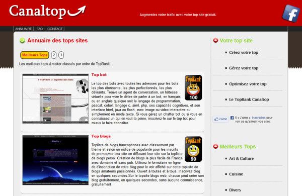 Top web gratuit